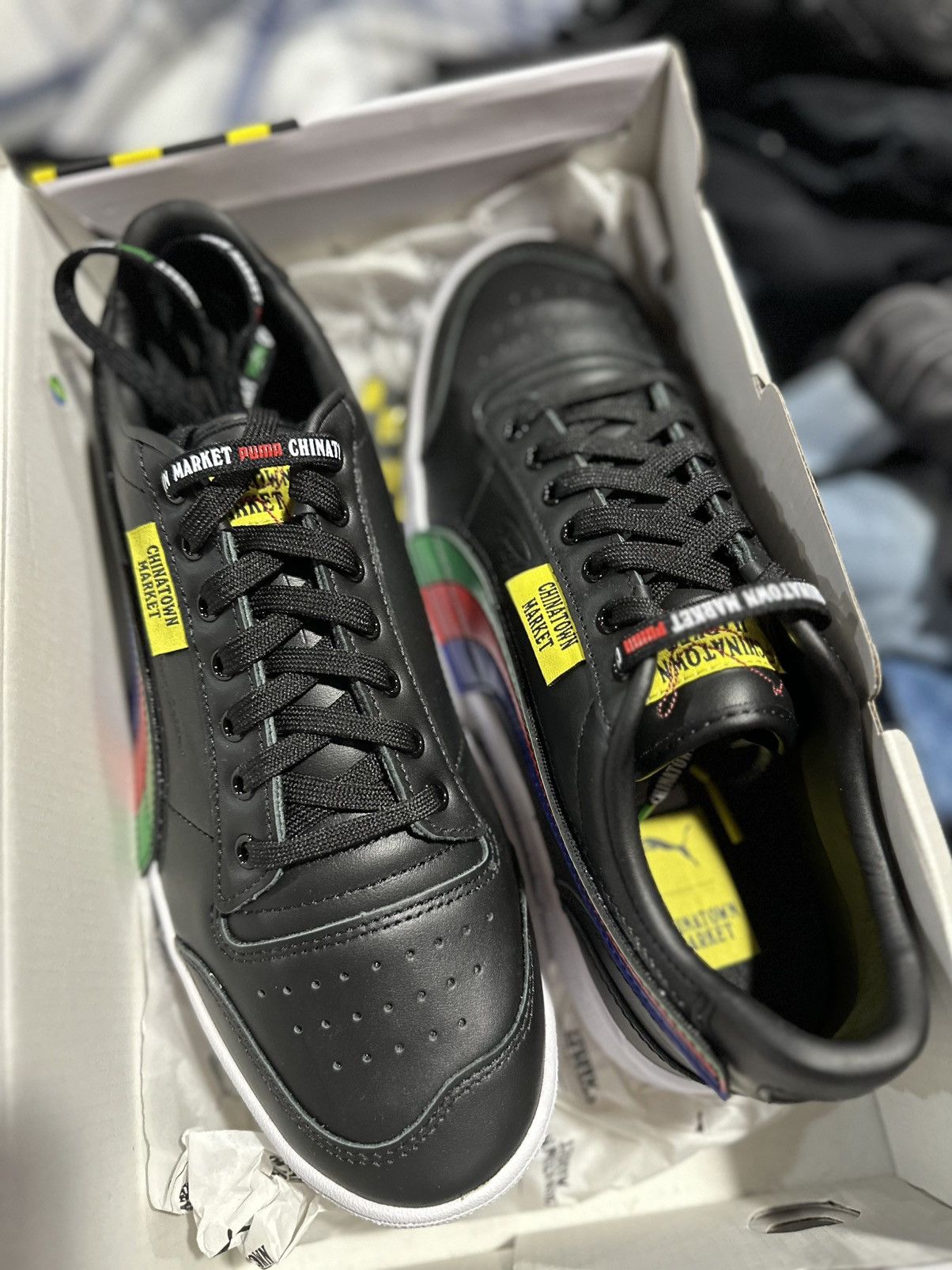 Market × Puma Puma Chinatown Market Black Ralph Sampson Low Size US 10 / EU 43 - 4 Thumbnail