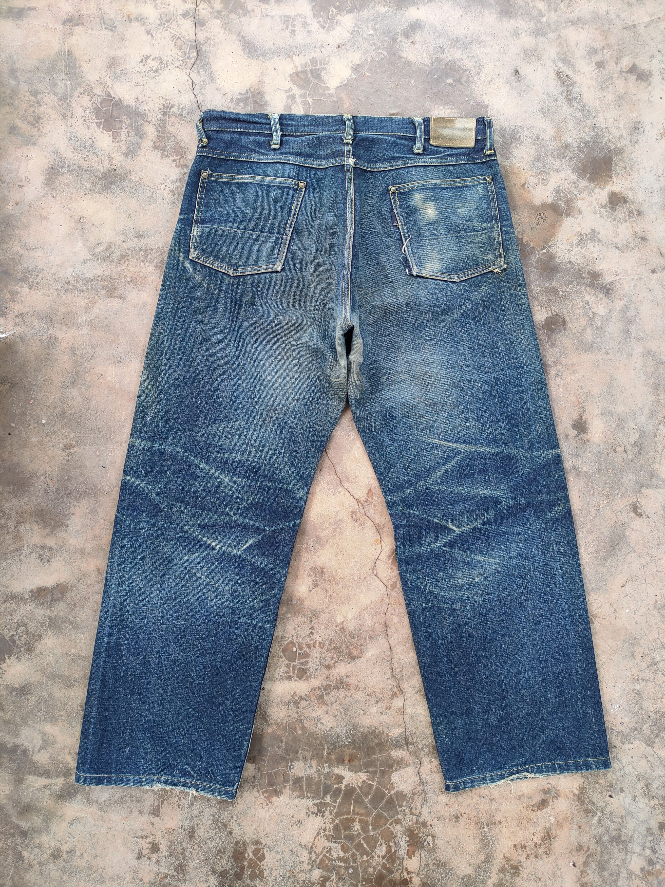 ABAHOUSE VINTAGE ABAHOUSE RUSTY SELVEGE FADED JEANS DENIM PANTS Size US 36 / EU 52 - 3 Thumbnail
