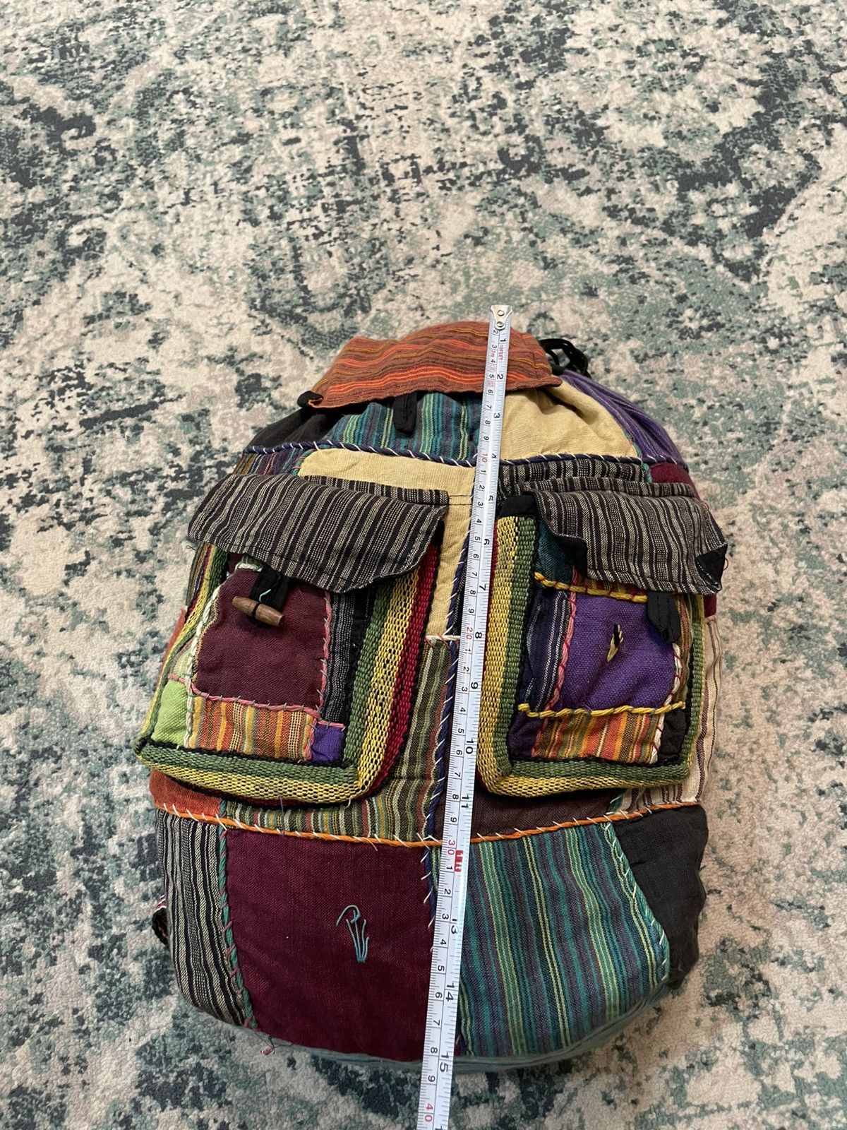 Handmade × Japanese Brand Sashiko Boro Hand Made Inspired Bag Size ONE SIZE - 16 Thumbnail