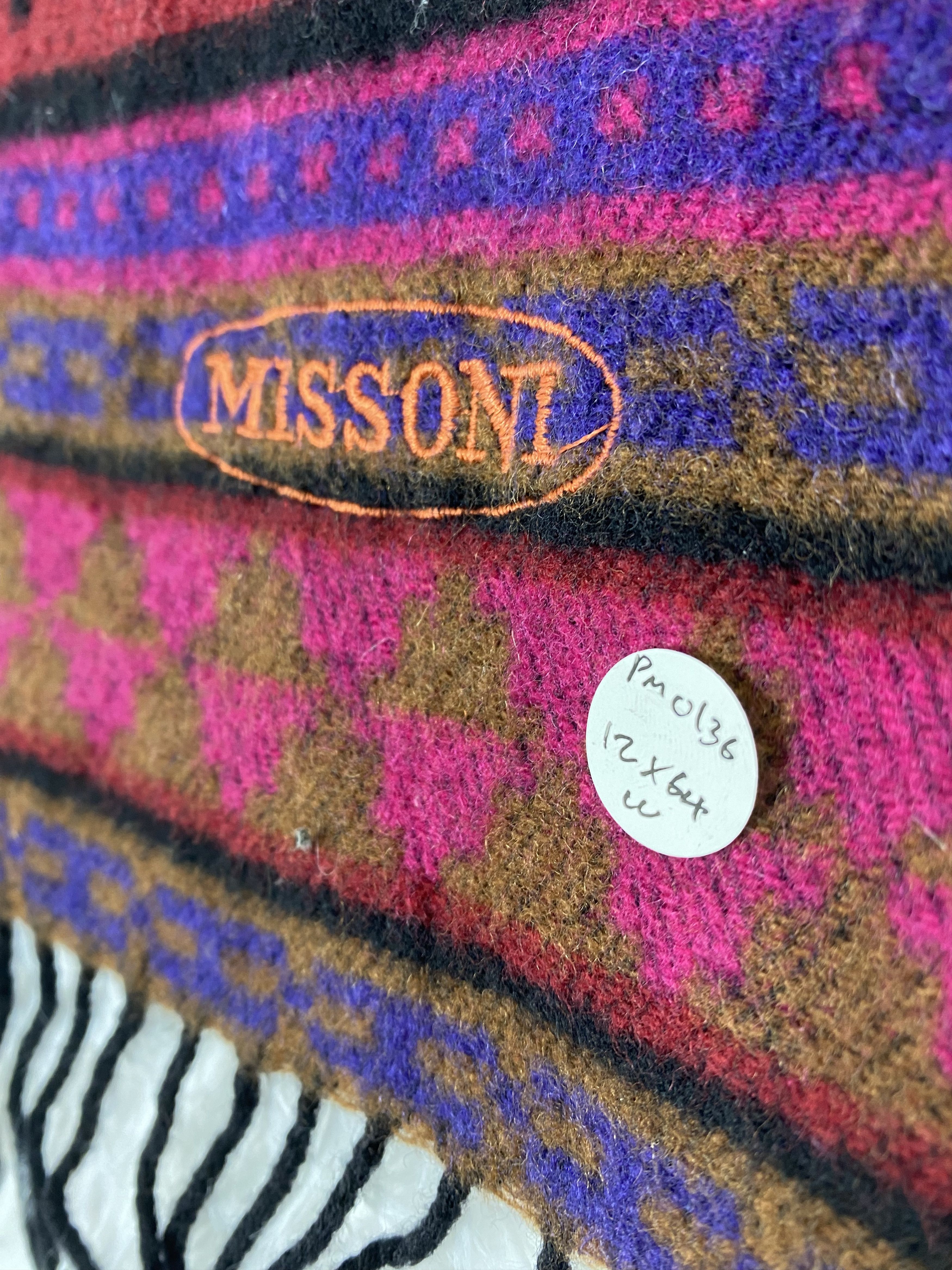 Missoni Vintage Missoni Scarf / Muffler Neckwear PM0136 Size ONE SIZE - 3 Thumbnail