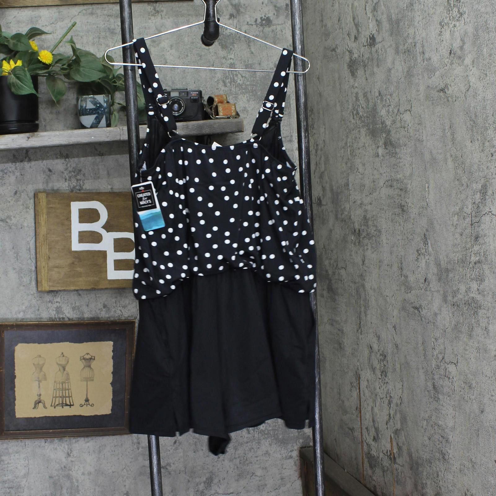 Other Nwt Swim Solutions Dot Romper One Piece Rain Ofs Black 18w Size ONE SIZE - 2 Thumbnail