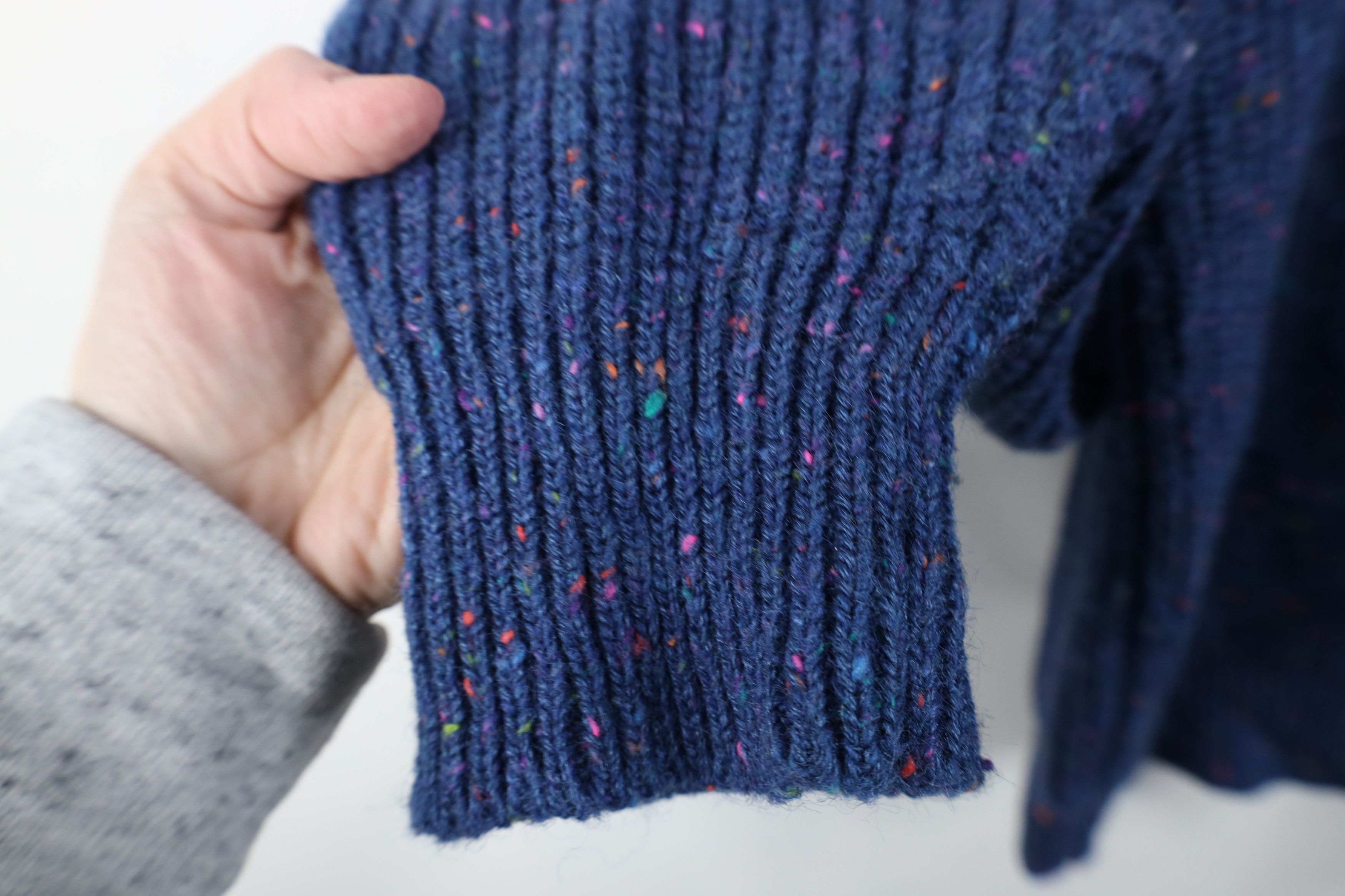 Vintage Vintage 90s Streetwear Wool Blend Ribbed Knit Henley Sweater Size US XL / EU 56 / 4 - 7 Thumbnail