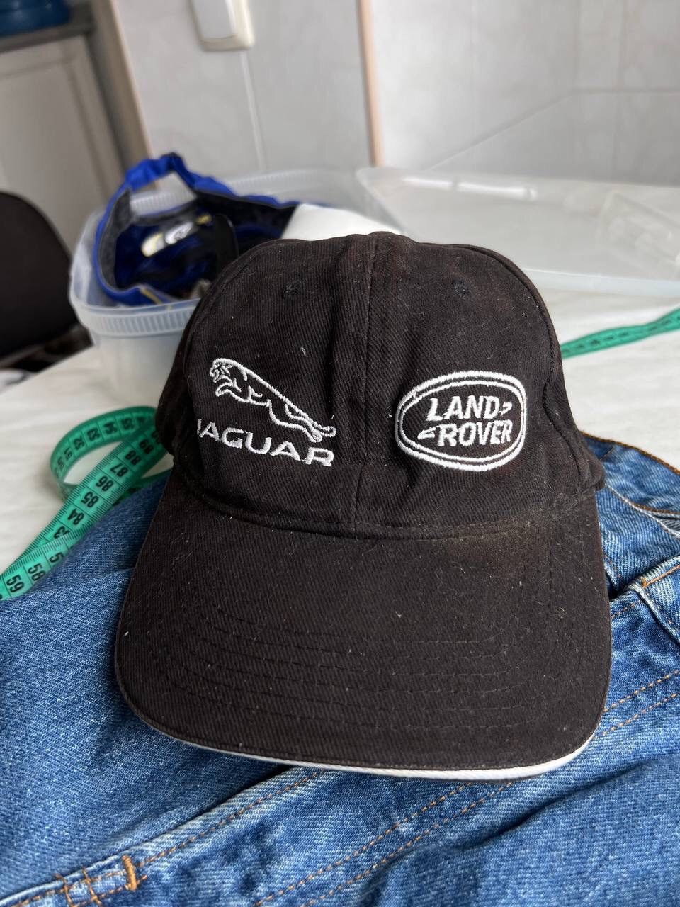 Japanese Brand VINTAGE CAP HAT LAND ROVER JAGUAR RACING AUTO BLACK FADED Size ONE SIZE - 10 Thumbnail