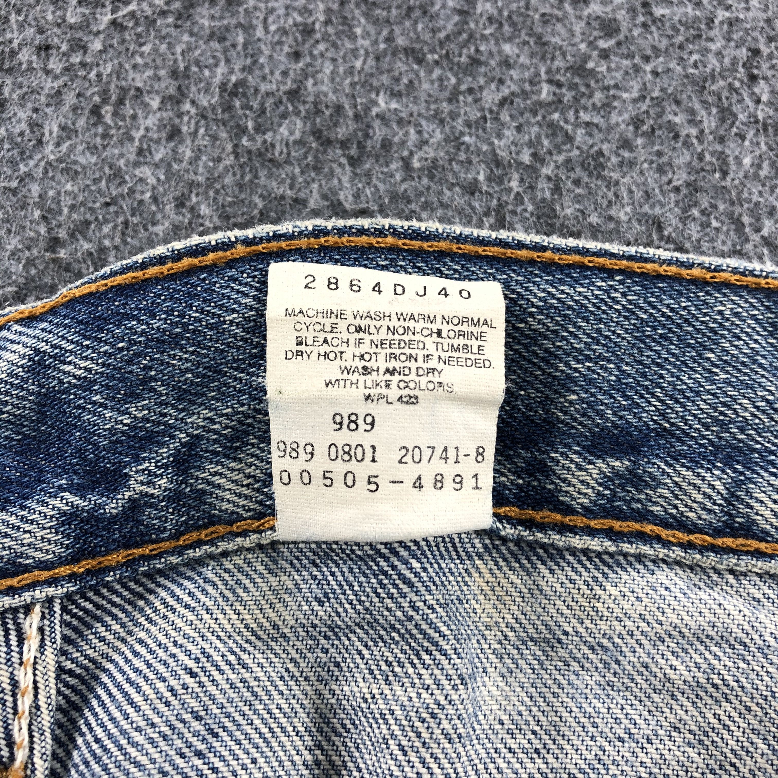 Levi's Vintage 90s Rusty Light Wash Levis 505 Jeans-J1195 Size US 34 / EU 50 - 11 Thumbnail