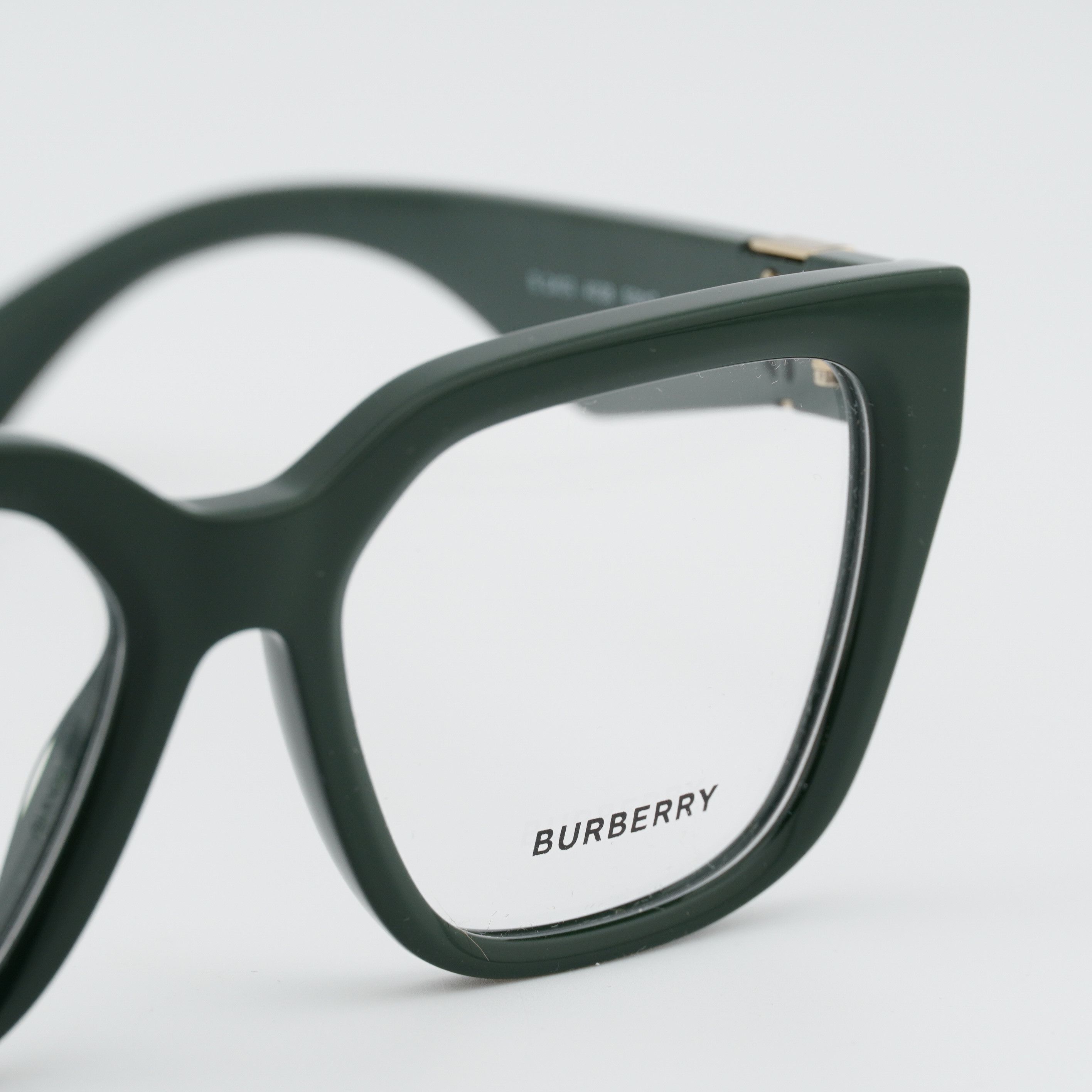 Burberry Burberry BE2403 4038 Eyeglasses Green 53mm Square Frame Size ONE SIZE - 3 Thumbnail