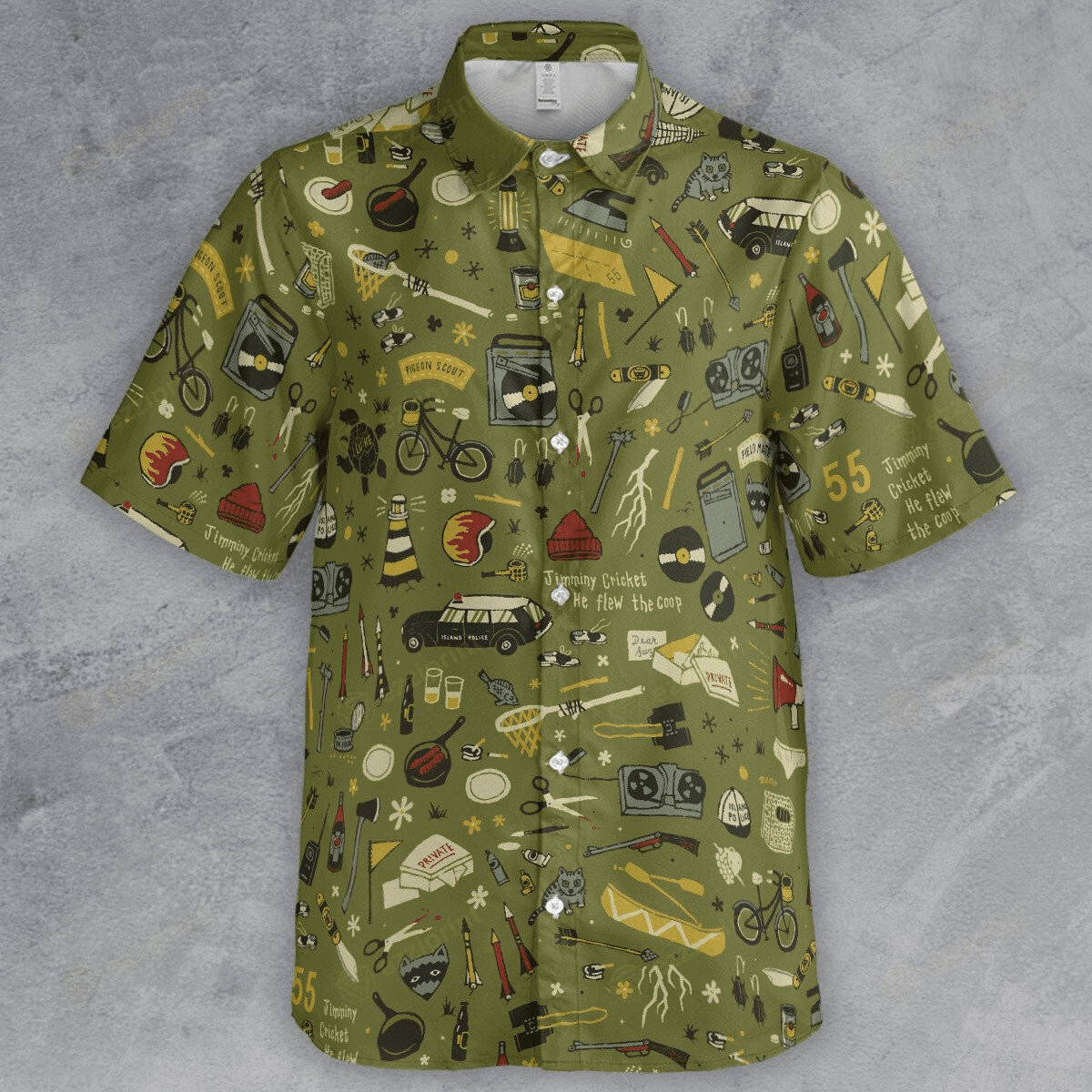 Designer × The Unbranded Brand Moonrise Kingdom Pattern Button Down Shirt Size US M / EU 48-50 / 2 - 2 Thumbnail