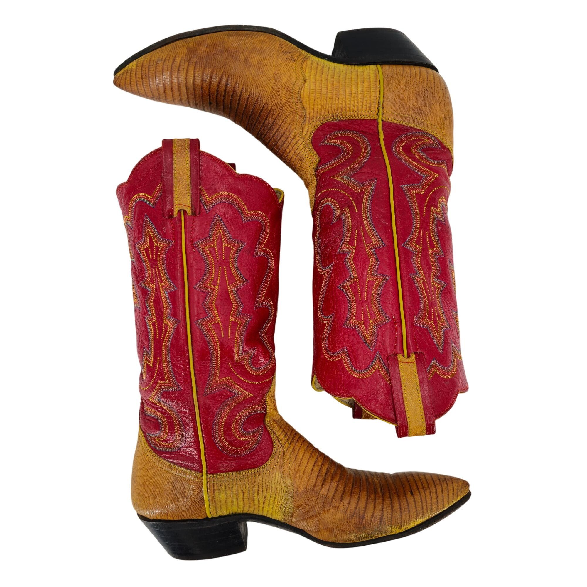 Other Stunning Womens 8C Smiths Aspen Honey Brown Lizard Cowboy W Size US 8 / IT 38 - 7 Thumbnail