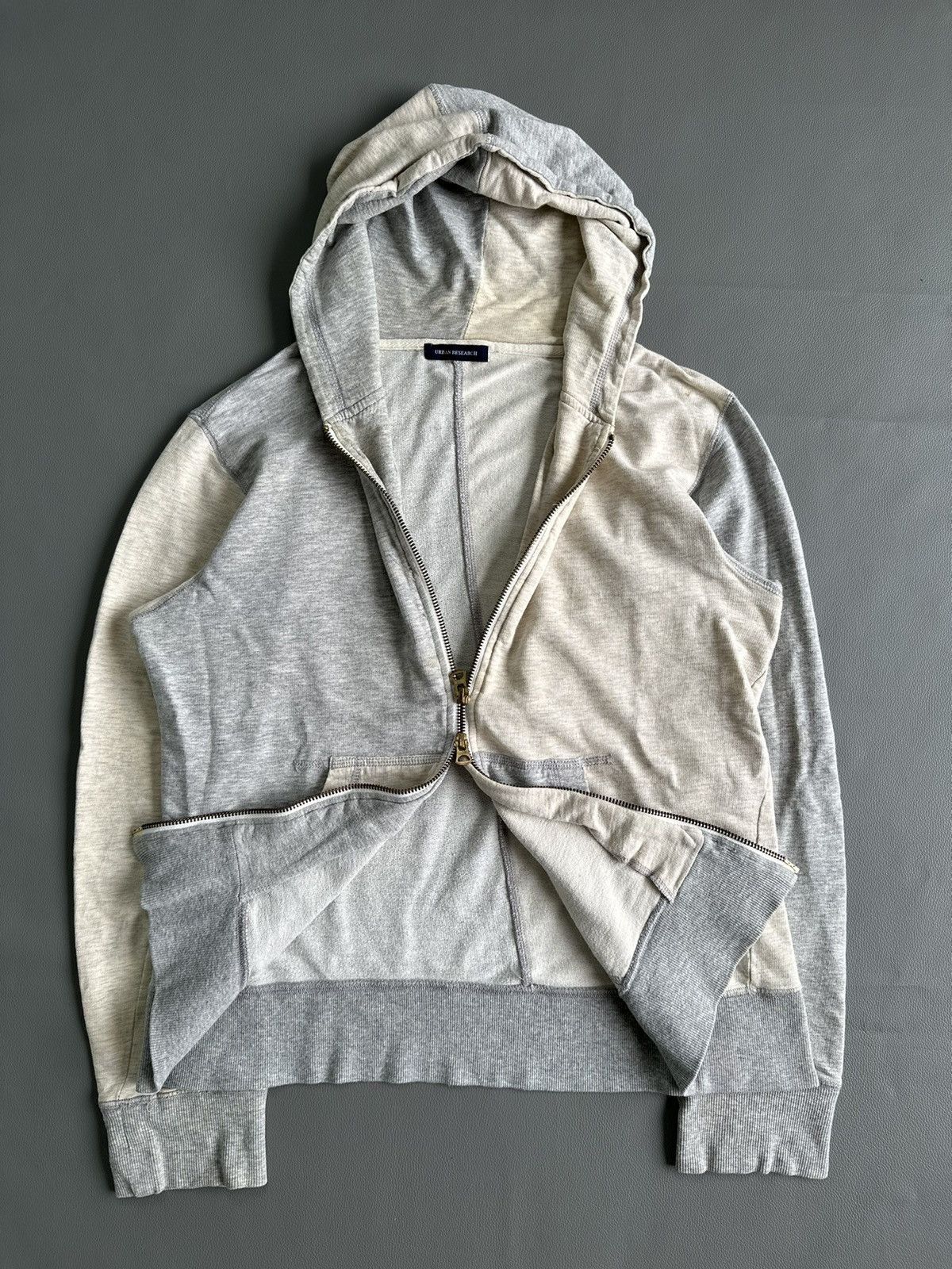 20471120 URBAN RESEARCH COLOR BLOCK ZIP UP HOODIE IFSIX LGB STYLE Size US M / EU 48-50 / 2 - 6 Thumbnail
