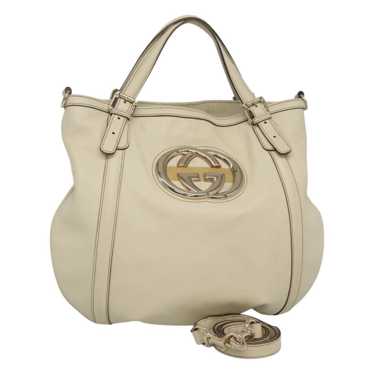 Gucci Britt Convertible Satchel Leather