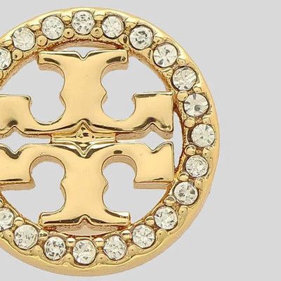 Tory Burch o1s22i1n1024 Size: OS / Miller Pave Stud Earrings in Gold Size ONE SIZE - 3 Thumbnail