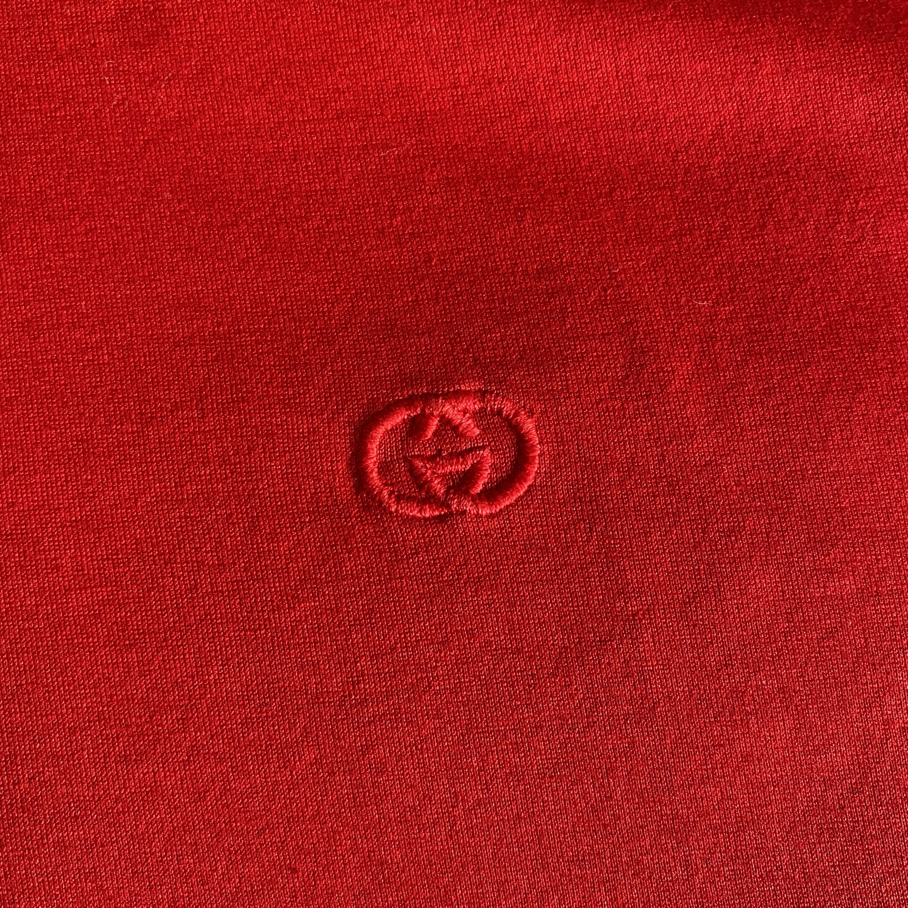 Gucci Vintage Gucci Red Cap Sleeve Henley T-Shirt Size M / US 6-8 / IT 42-44 - 10 Thumbnail