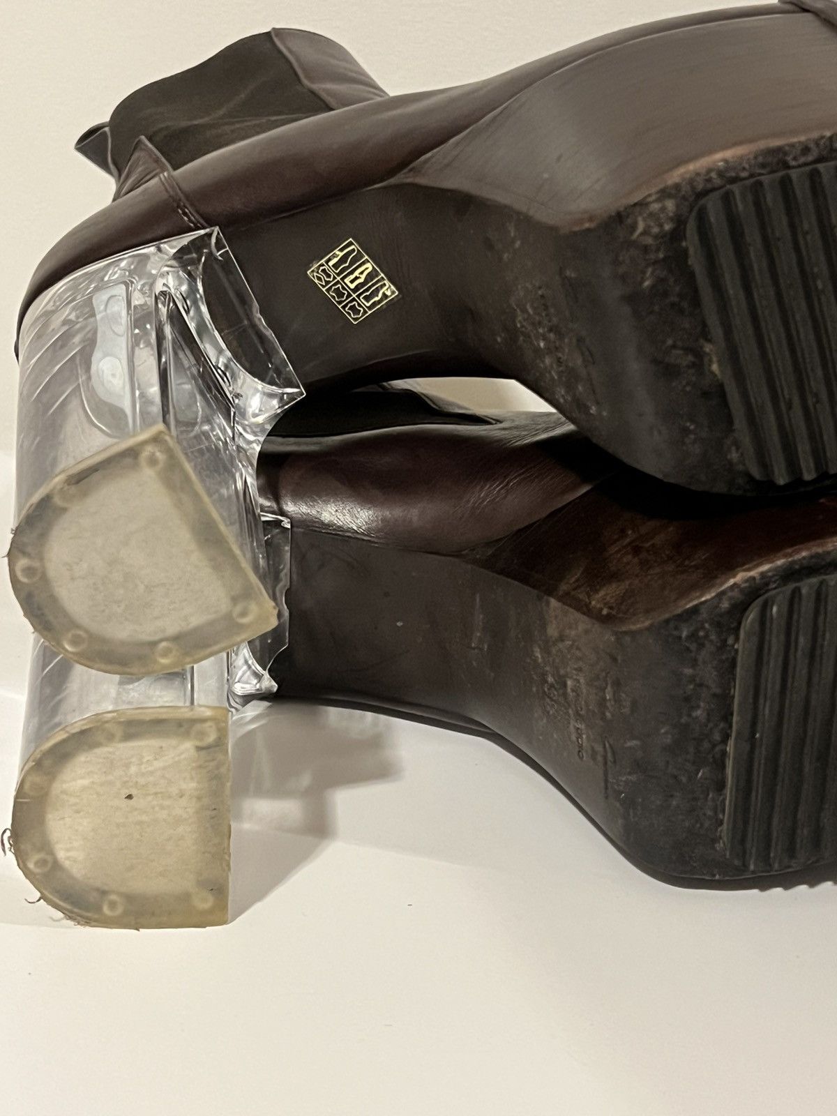 Rick Owens Rick Owens Luxor Oxblood Kiss Heels sz 43’5 Size US 10.5 / EU 43-44 - 9 Thumbnail