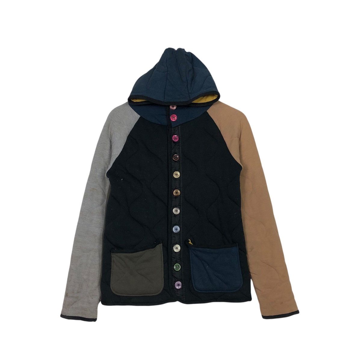 Japanese Brand 📌Vintage Button Quilted Jacket Grand One Japan Style Size US S / EU 44-46 / 1 - 2 Thumbnail