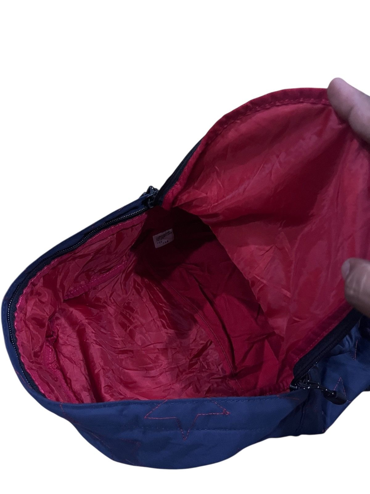 Japanese Brand VINTAGE SAZABY NYLON BACKPACK BLUE STAR RED DESIGN Size ONE SIZE - 12 Thumbnail