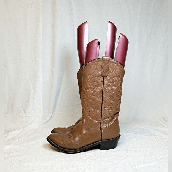 Other Sheplers Womens Brown Leather Cowgirl Western Boots~8.5~ Size US 8.5 / IT 38.5 - 3 Thumbnail