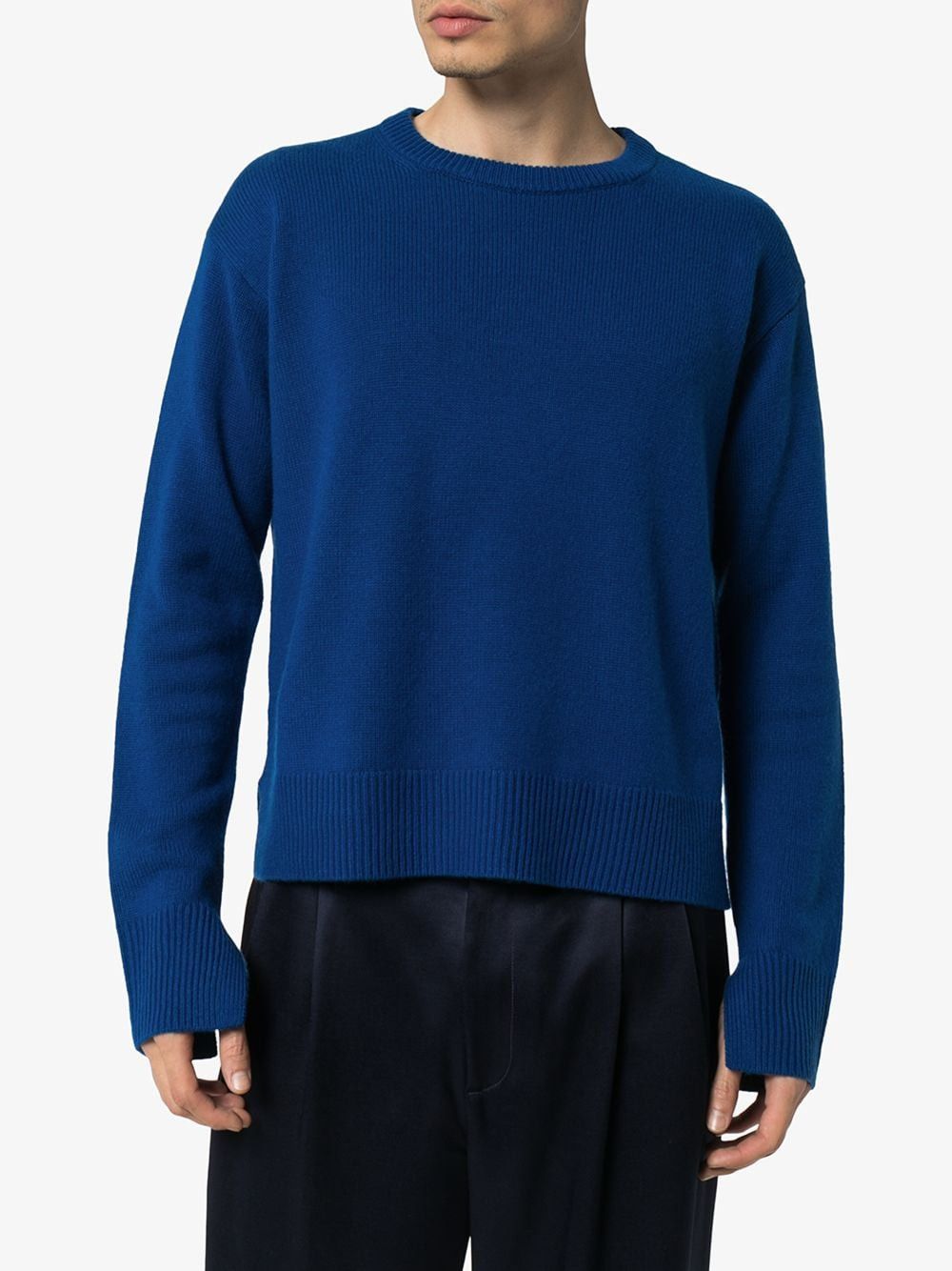 image of Sies Marjan Jett Cashmere Sweater in Blue, Men's (Size XS)