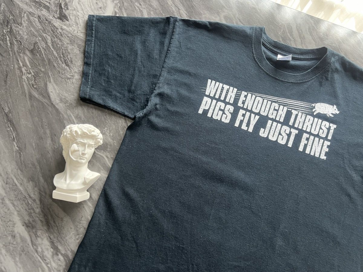 Other × Vintage When Enough Thrust Pigs Fly Just Fine ! Size US XL / EU 56 / 4 - 3 Thumbnail