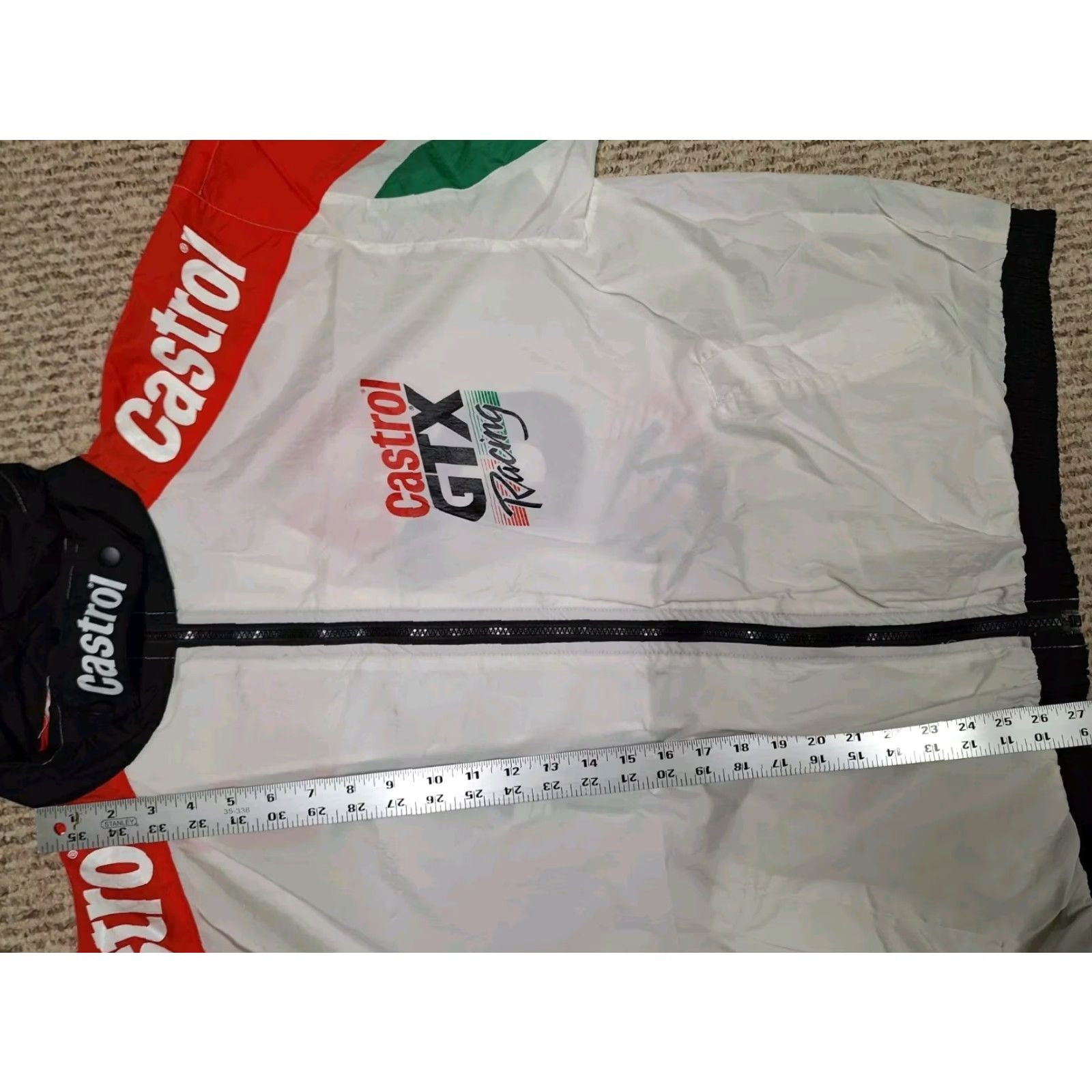 NASCAR VINTAGE Castrol GTX Drag Racing Nascar Retro Zip Light Windbreaker Jacket XL Size US XL / EU 56 / 4 - 4 Thumbnail