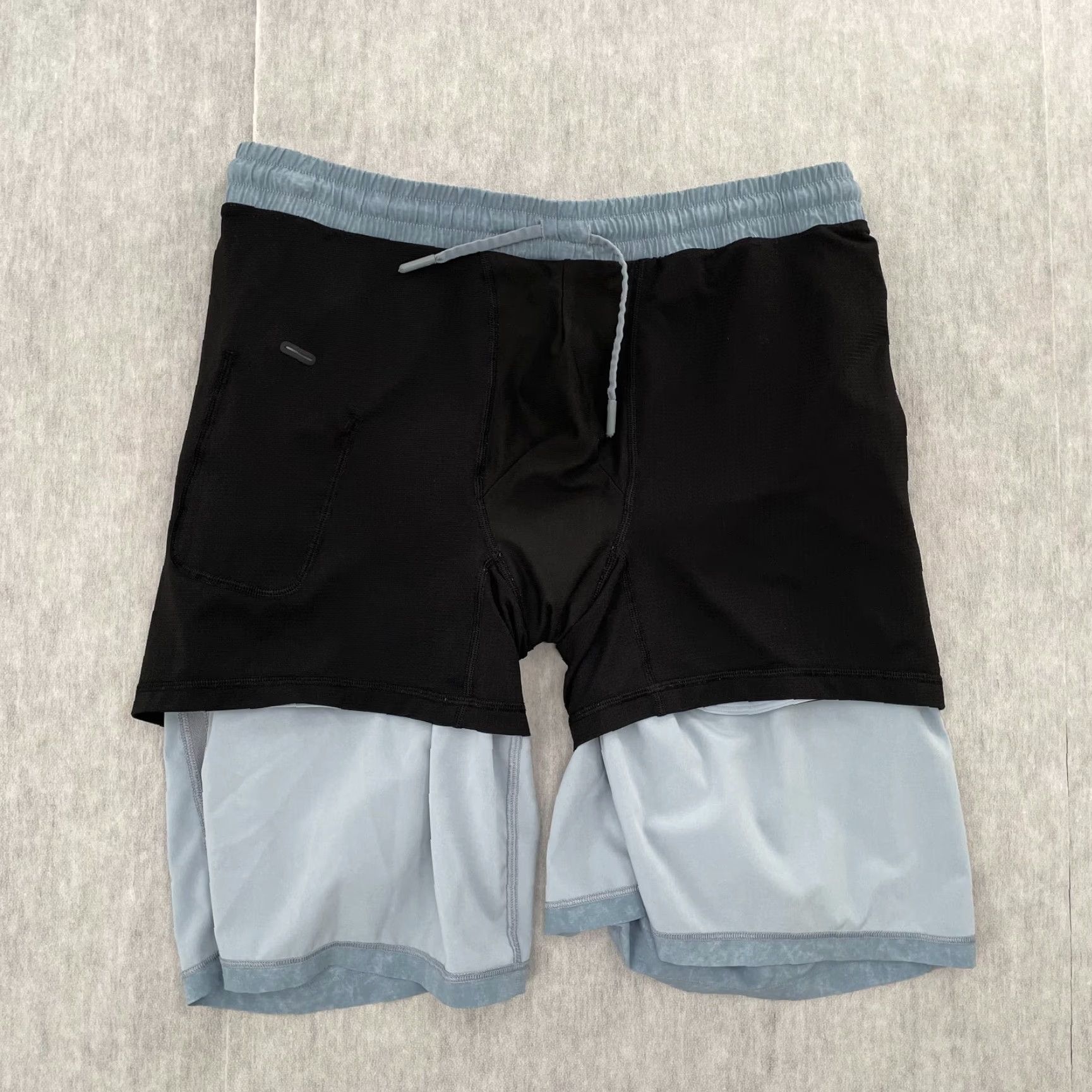 Lululemon Vintage Lululemon Pace Breaker Shorts Men Activewear Drawstring Size L Blue Size US 33 - 3 Thumbnail