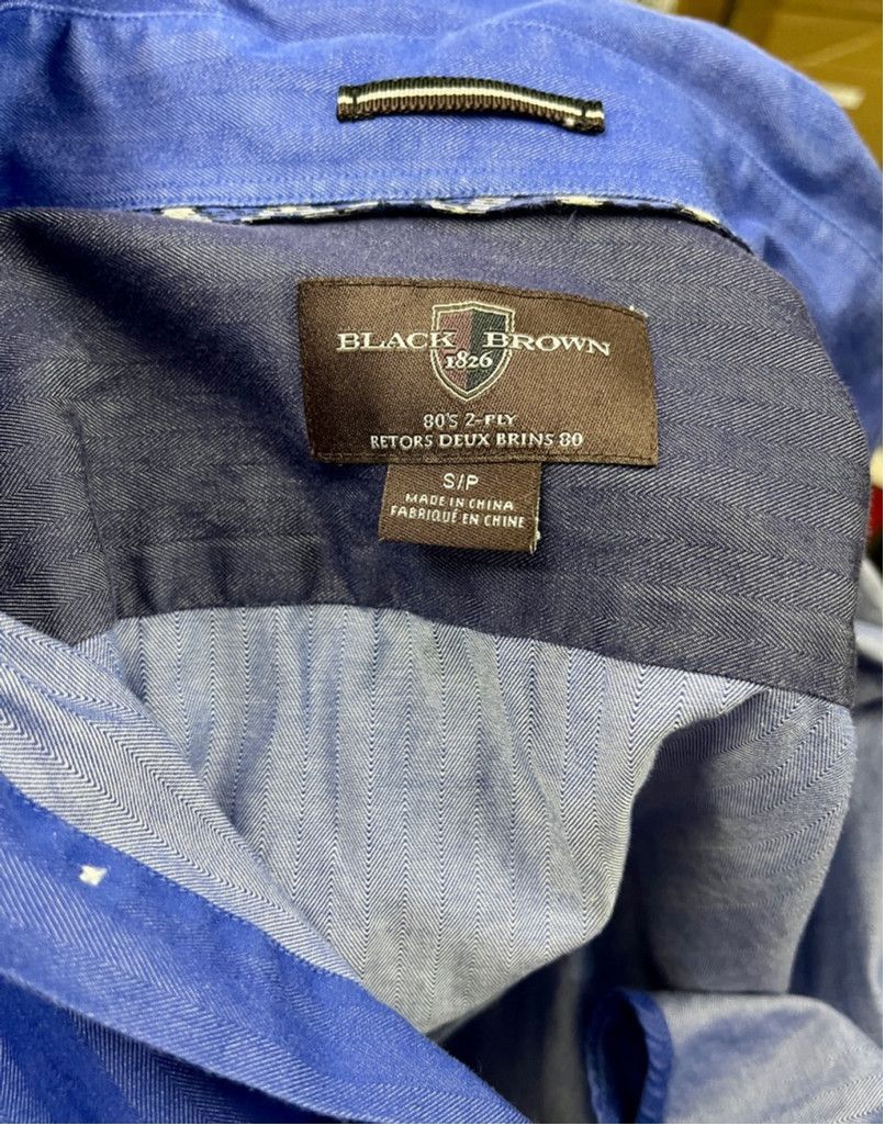 Black Brown 1826 Black Brown 1826 Blue Button-Down Shirt - 80s 2-Ply Cotton S Size US S / EU 44-46 / 1 - 5 Thumbnail