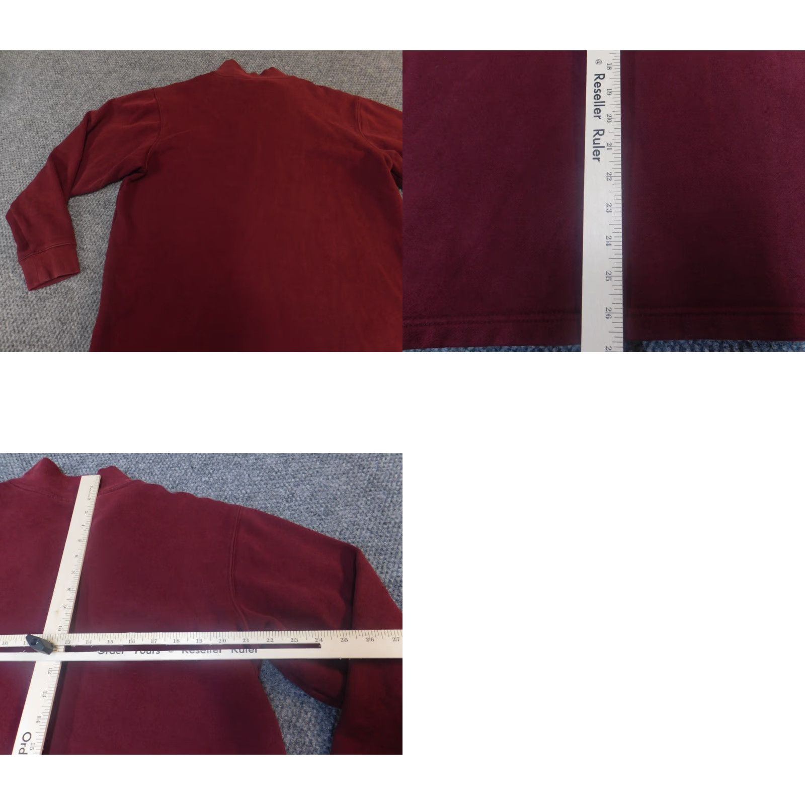 Reebok Reebok Sweater Mens Crew Neck Long Sleeve Red 1/4 Zip Pullover Modern Knitted Cotton Vintage No Size US M / EU 48-50 / 2 - 8 Thumbnail