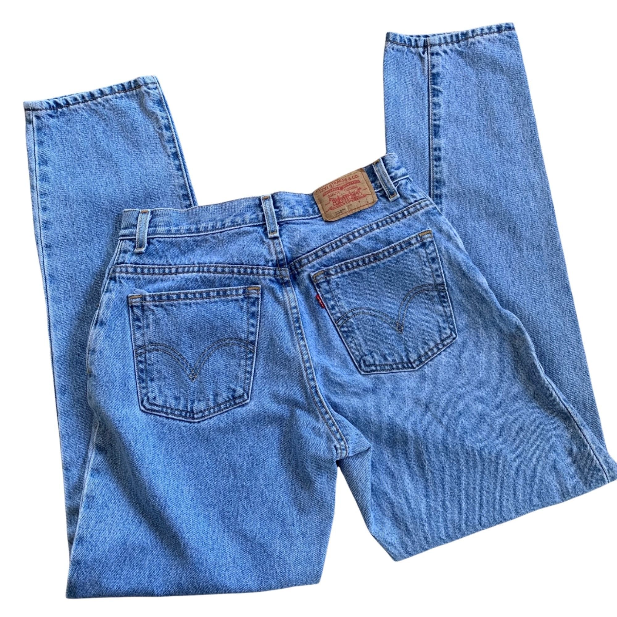 Levi's Vintage Levi's Classic Relaxed 550 Light Wash High Rise Deni Size 30" / US 8 / IT 44 - 1 Thumbnail