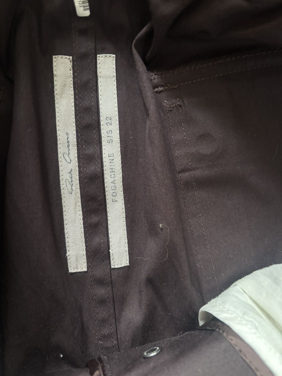 Rick Owens SS22 Oxblood Zip Cargo Pants Size US 33 - 4 Thumbnail