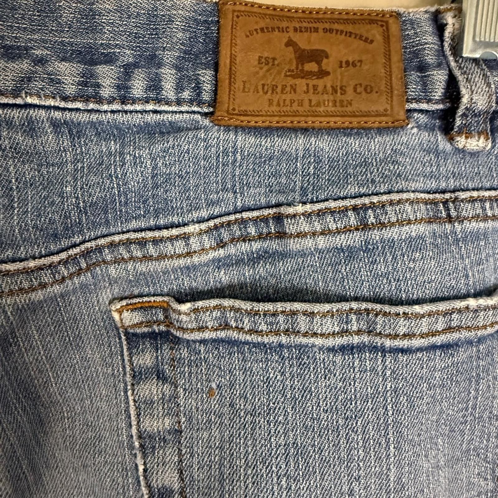 Other Lauren Jeans Co. Ralph Lauren distressed denim jeans SZ 10P Size 32" / US 10 / IT 46 - 4 Thumbnail
