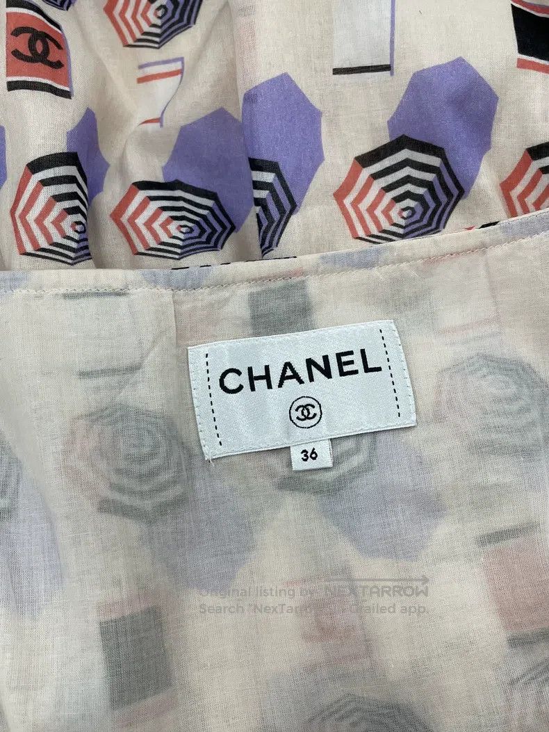 Chanel Chanel Beach series printed logo double c dress Size XS / US 0-2 / IT 36-38 - 5 Thumbnail