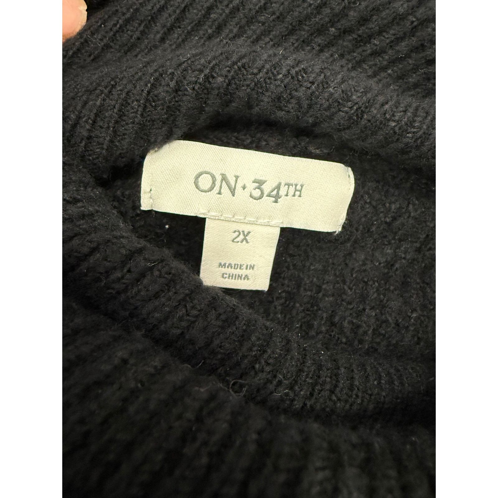 Macys On 34th Macy’s Women’s Plus Sweater sz 2X NEW #G540-F Size XXL / US 16-18 / IT 52-54 - 7 Thumbnail
