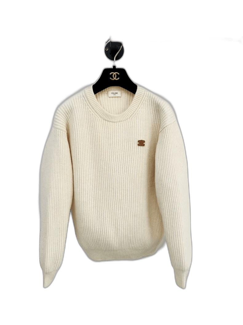 Celine Celine Wool Sweater Size XS Light Color Size XS / US 0-2 / IT 36-38 - 1 Thumbnail