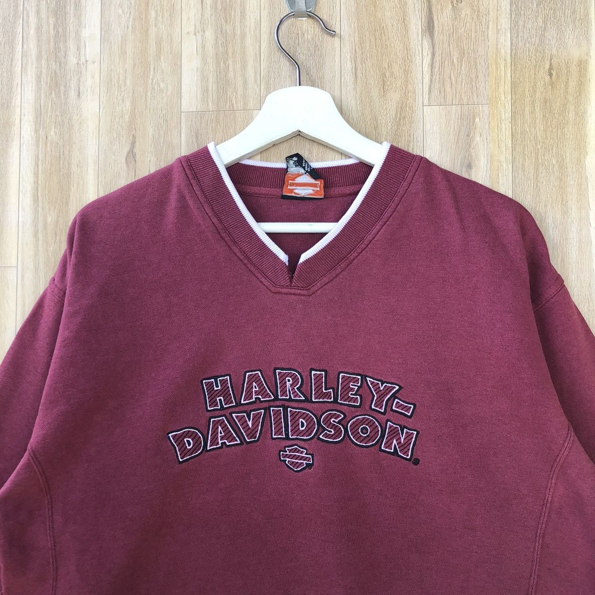 Harley Davidson × Vintage Vintage Harley Davidson Motorcycle Pullover Sweatshirt Size US M / EU 48-50 / 2 - 3 Thumbnail