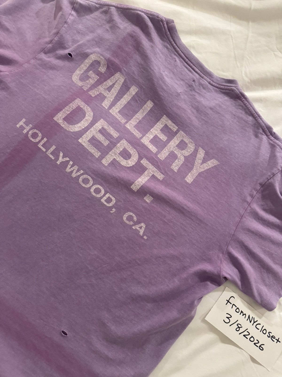 Gallery Dept. Gallery Dept purple short sleeve Size US L / EU 52-54 / 3 - 2 Thumbnail