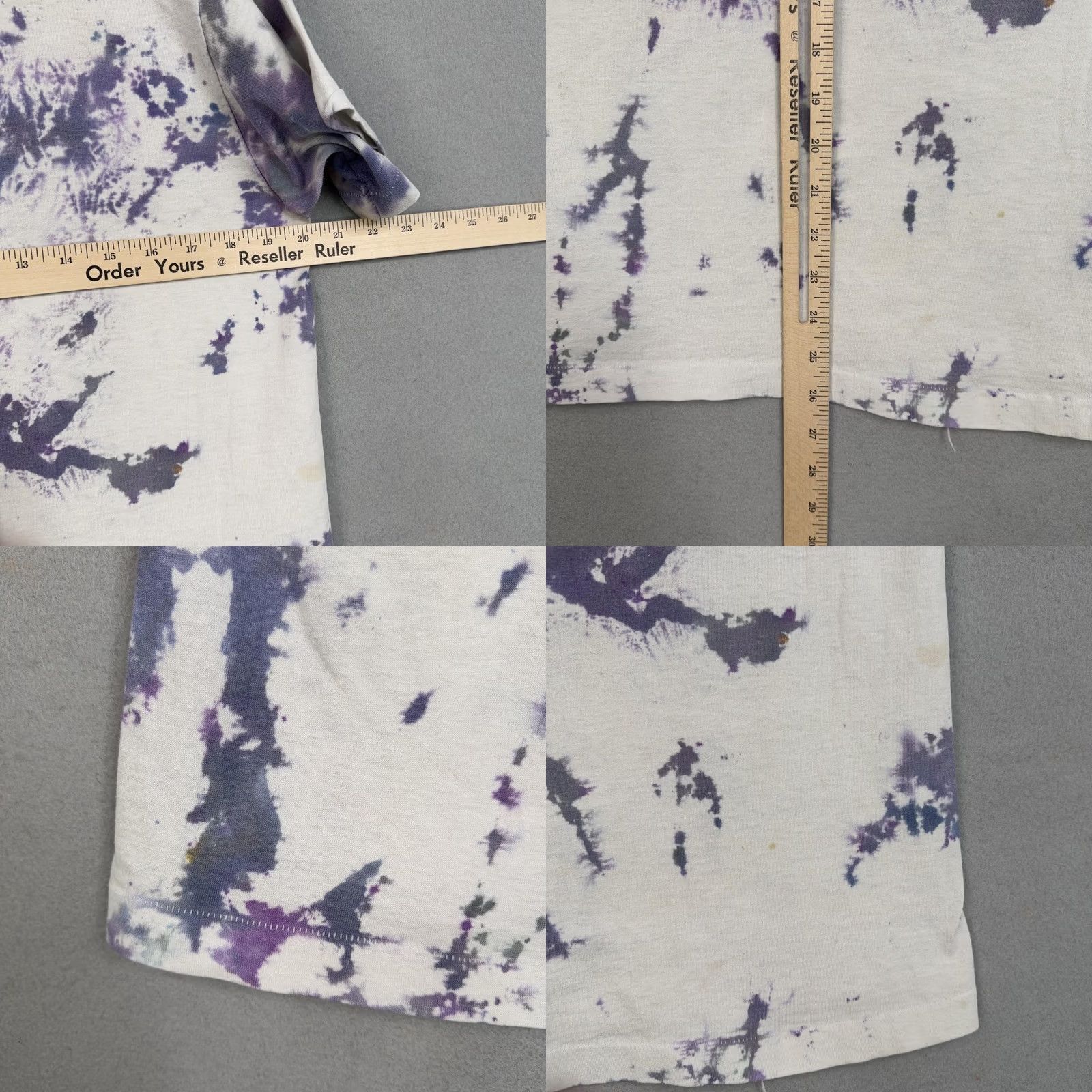 Fruit Of The Loom VINTAGE Fruit of the Loom Louisiana Boys Tour Shirt Mens Large White Purple Tie Dye 1992 90s Graphic Print Short Sleeve Crew Neck T-Shirt Mens Women? Size US L / EU 52-54 / 3 - 9 Thumbnail
