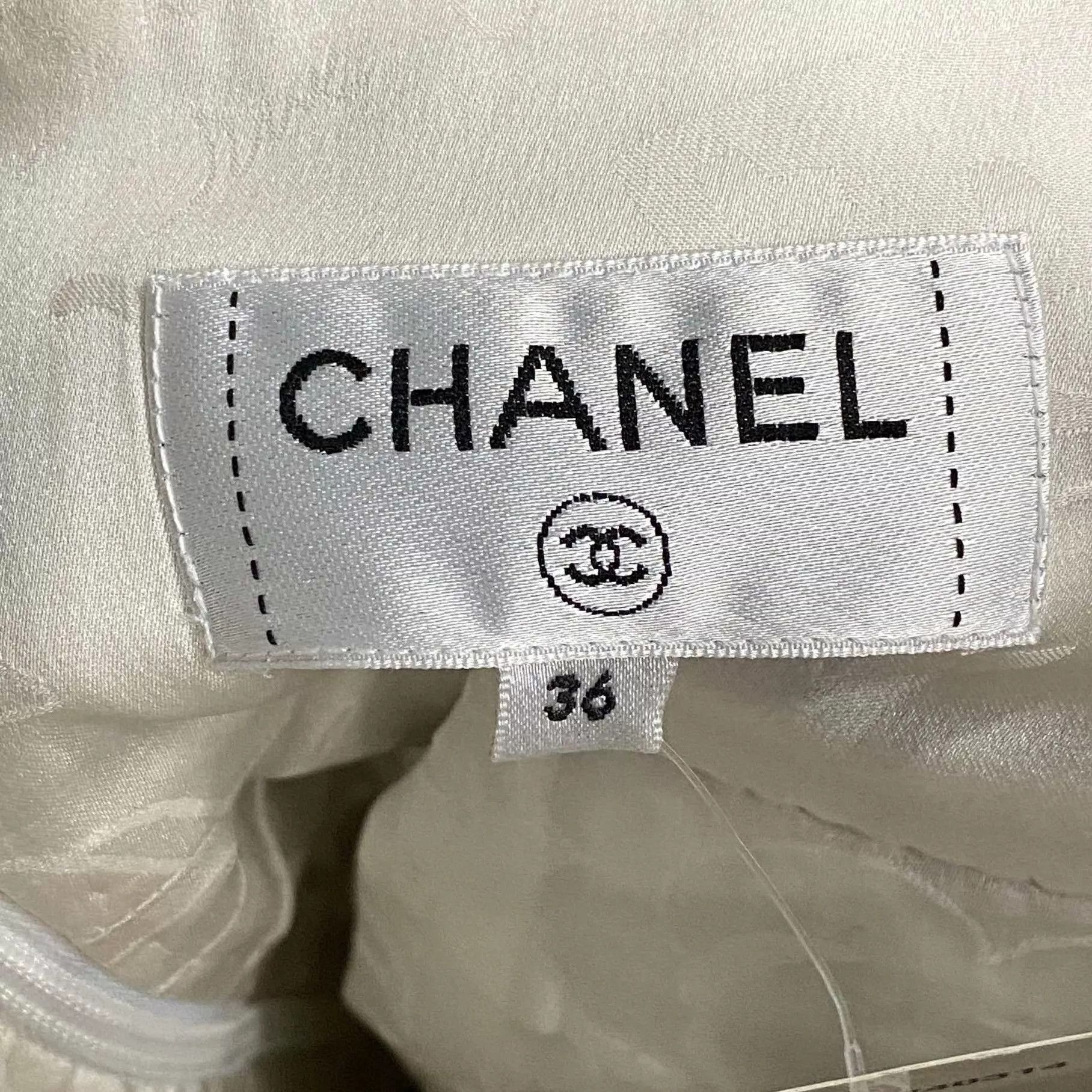 Chanel Chanel black and white woven skirt 36 Size 26" / US 2 / IT 38 - 5 Thumbnail
