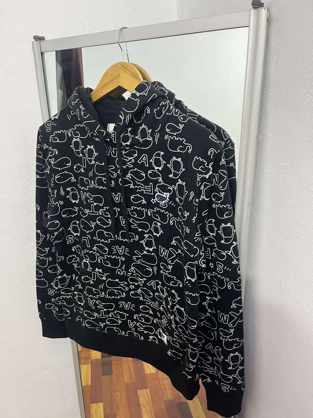 Japanese Brand Fat Animals Whale Print Hoodie Black Size M Japan Size US S / EU 44-46 / 1 - 3 Thumbnail