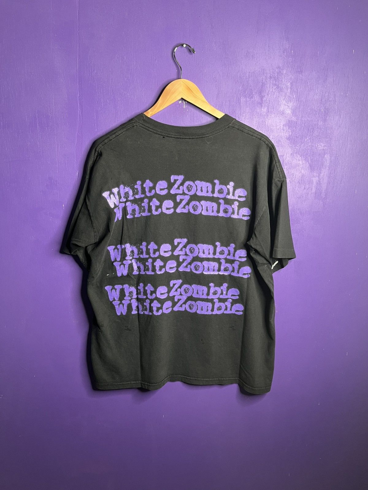 Band Tees × Vintage Vintage 1995 White zombie face tour t-shirt Size US XL / EU 56 / 4 - 2 Thumbnail