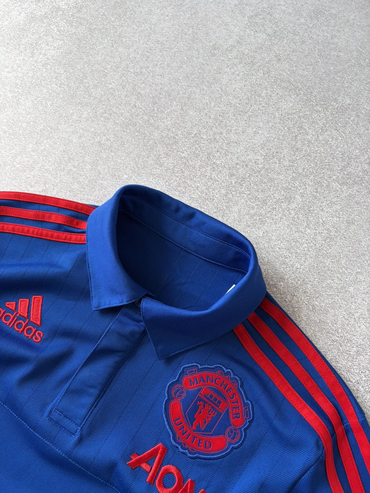Adidas Adidas Manchester United Blue Red Football Soccer Jersey Size US S / EU 44-46 / 1 - 7 Thumbnail