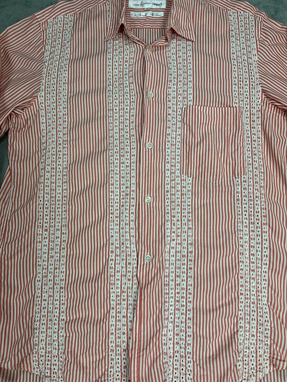 Comme des Garcons SHIRT Comme des Garcons Shirt Strip Button up Size US M / EU 48-50 / 2 - 3 Thumbnail