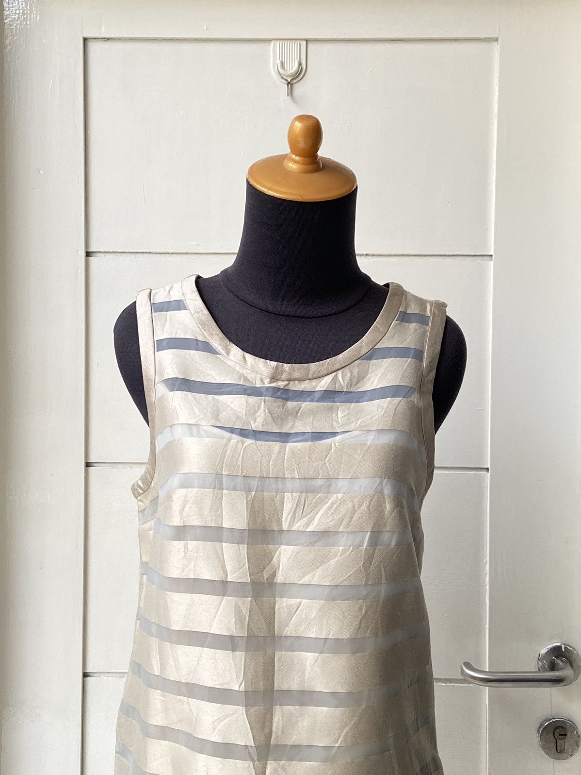 Max Mara MAX MARA Striped Midi Dress Size XS / US 0-2 / IT 36-38 - 6 Thumbnail