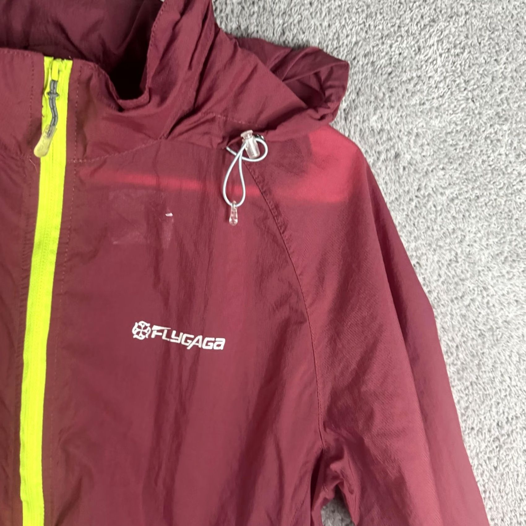 Vintage FLYGAGA Windbreaker Jacket Mens L Red Hooded Full Zip Lightweight Running & Hiking Size US L / EU 52-54 / 3 - 4 Thumbnail