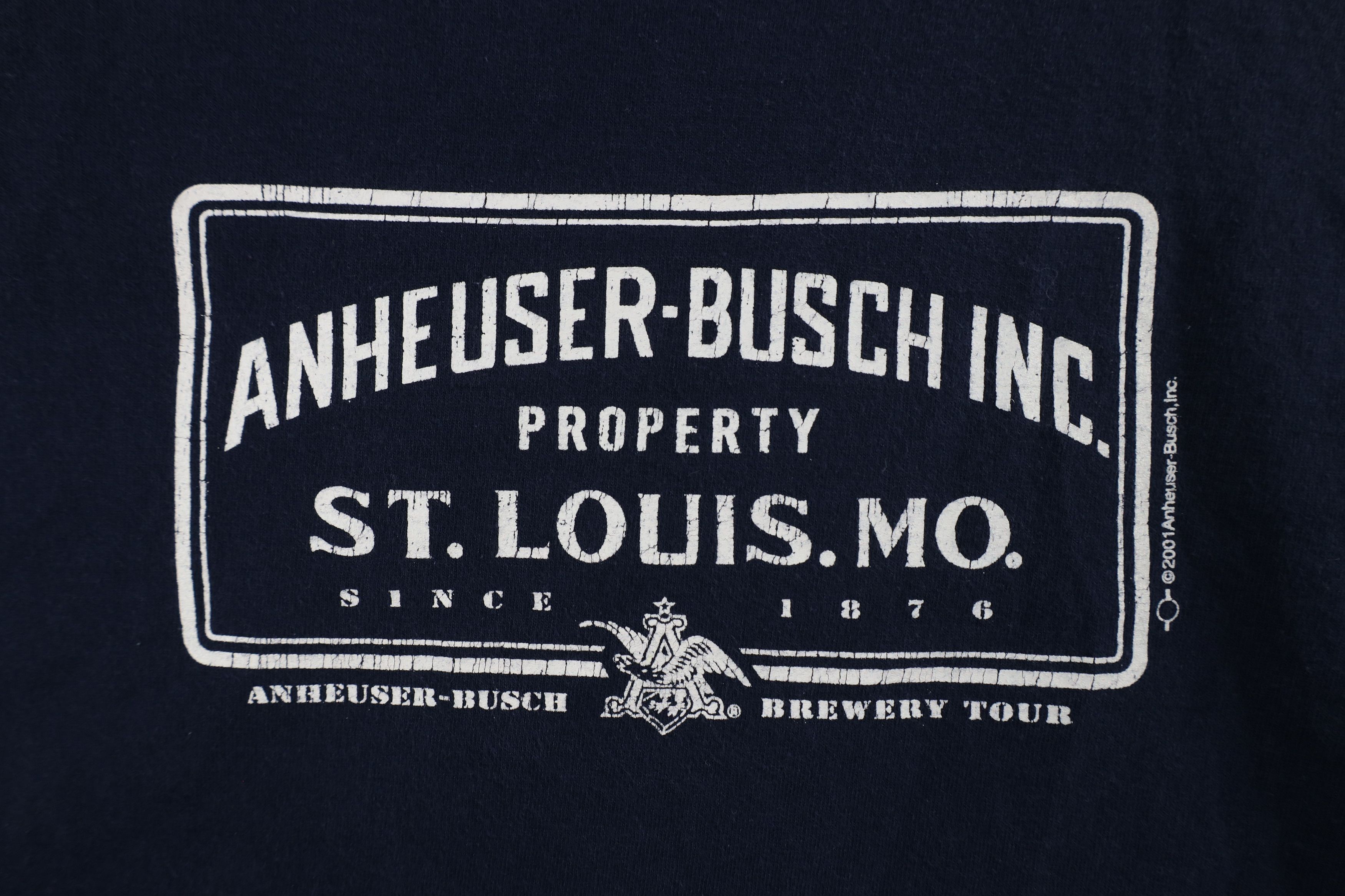 Vintage Vintage Y2K 2001 Anheuser Busch Budweiser Beer T-Shirt USA Size US XL / EU 56 / 4 - 4 Thumbnail