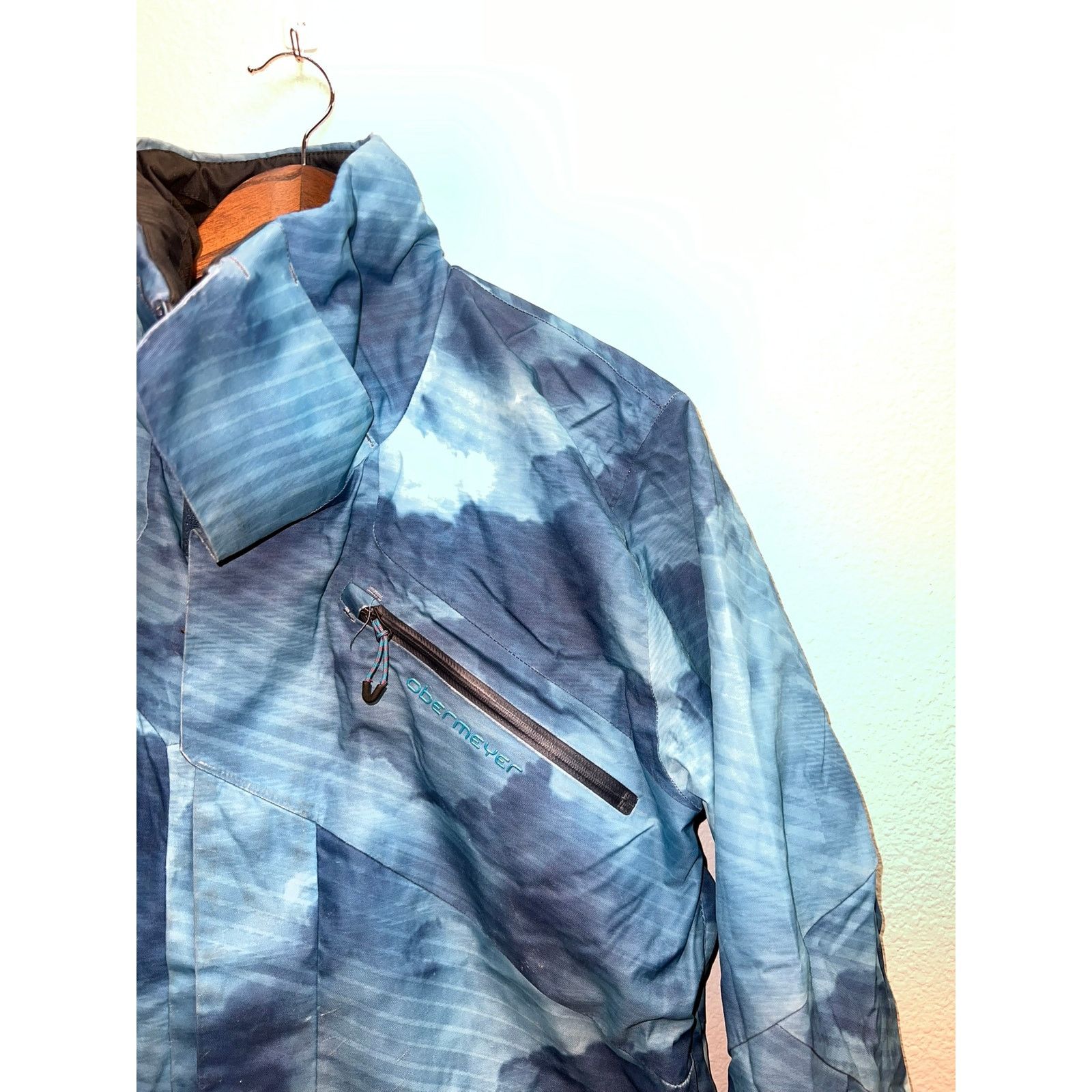 Obermeyer Obermeyer Blue Cloud Jacket Highlands Ski Outerwear S TEAR Size US S / EU 44-46 / 1 - 2 Thumbnail
