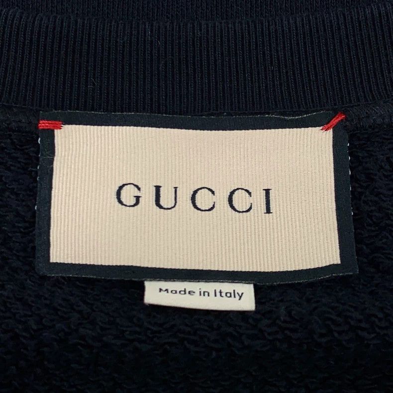 Gucci Gucci Black logo letter print cotton round-neck long-sleeve Size US S / EU 44-46 / 1 - 7 Thumbnail