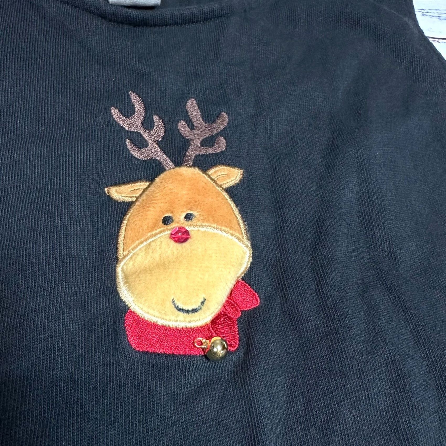 Bell Bechamel Maxi Dress Bechamel Black M Women Holiday Bechamel Sleeveless ReinDeer Embroidered Jingle Bells Dress Size M / US 6-8 / IT 42-44 - 6 Thumbnail