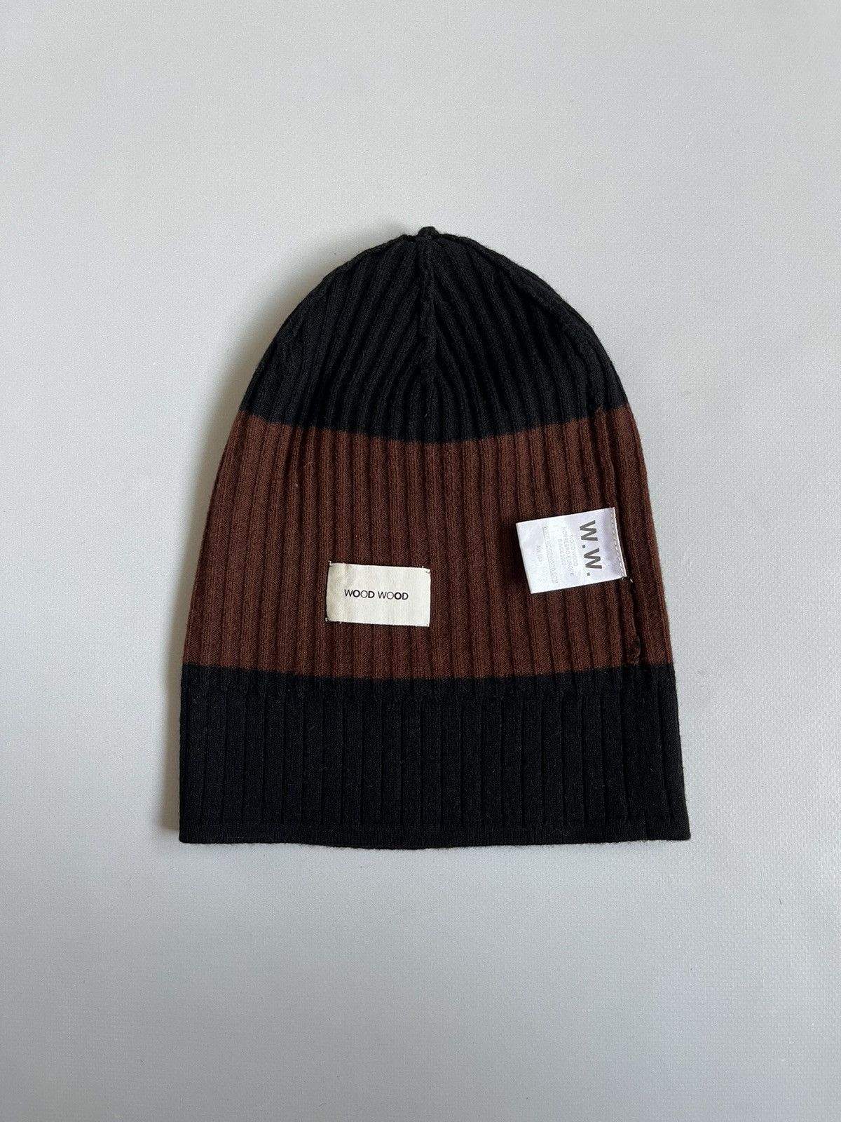 Designer × Wood Wood WOOD WOOD AW 163 Multicolor Wool Men Glenn Beanie Hat Size ONE SIZE - 6 Thumbnail