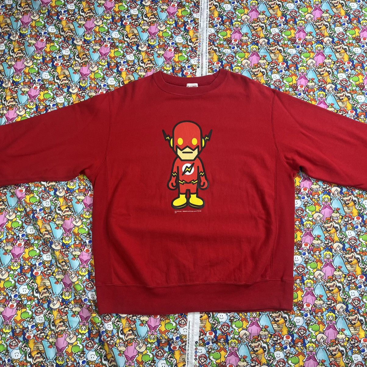 Bape × DC Comics OG BAPE x The Flash 2007 Crewneck Size M Size US M / EU 48-50 / 2 - 2 Thumbnail