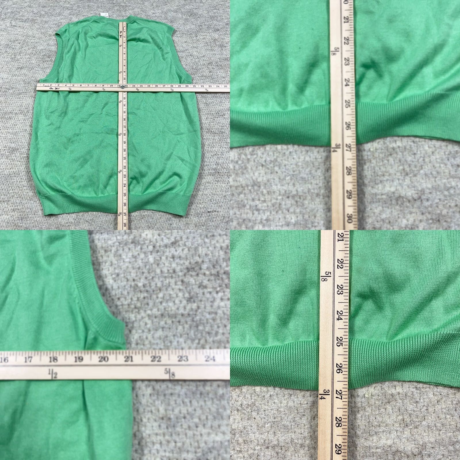 Brooks Brothers Brooks Brothers Sweater Vest Men XL Green V-Neck Supima Cotton Lightweight NEW Size US XL / EU 56 / 4 - 8 Thumbnail