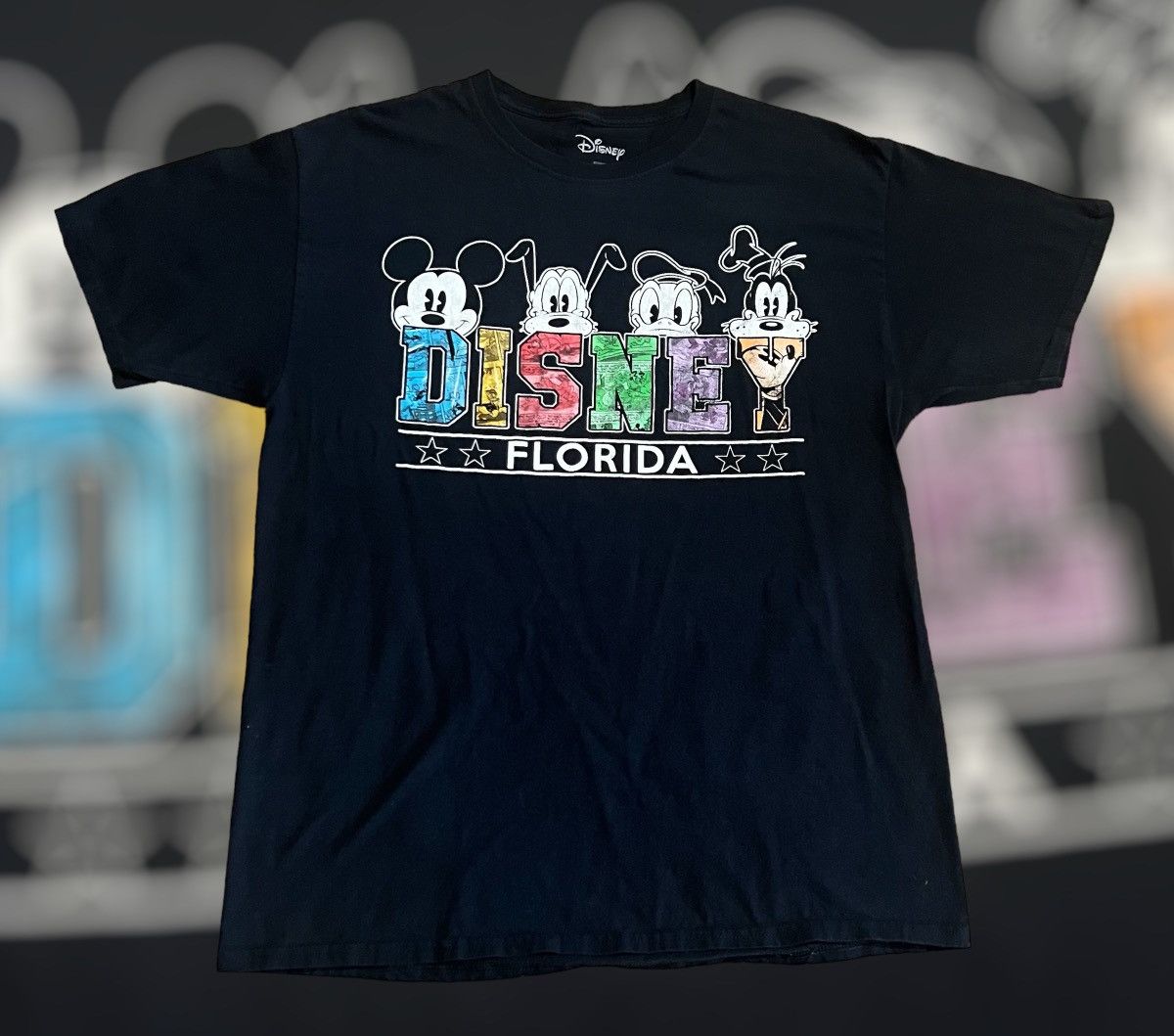 Disney × Vintage Disney Florida Shirt Vintage Large Black Cotton Tee Size US L / EU 52-54 / 3 - 1 Thumbnail