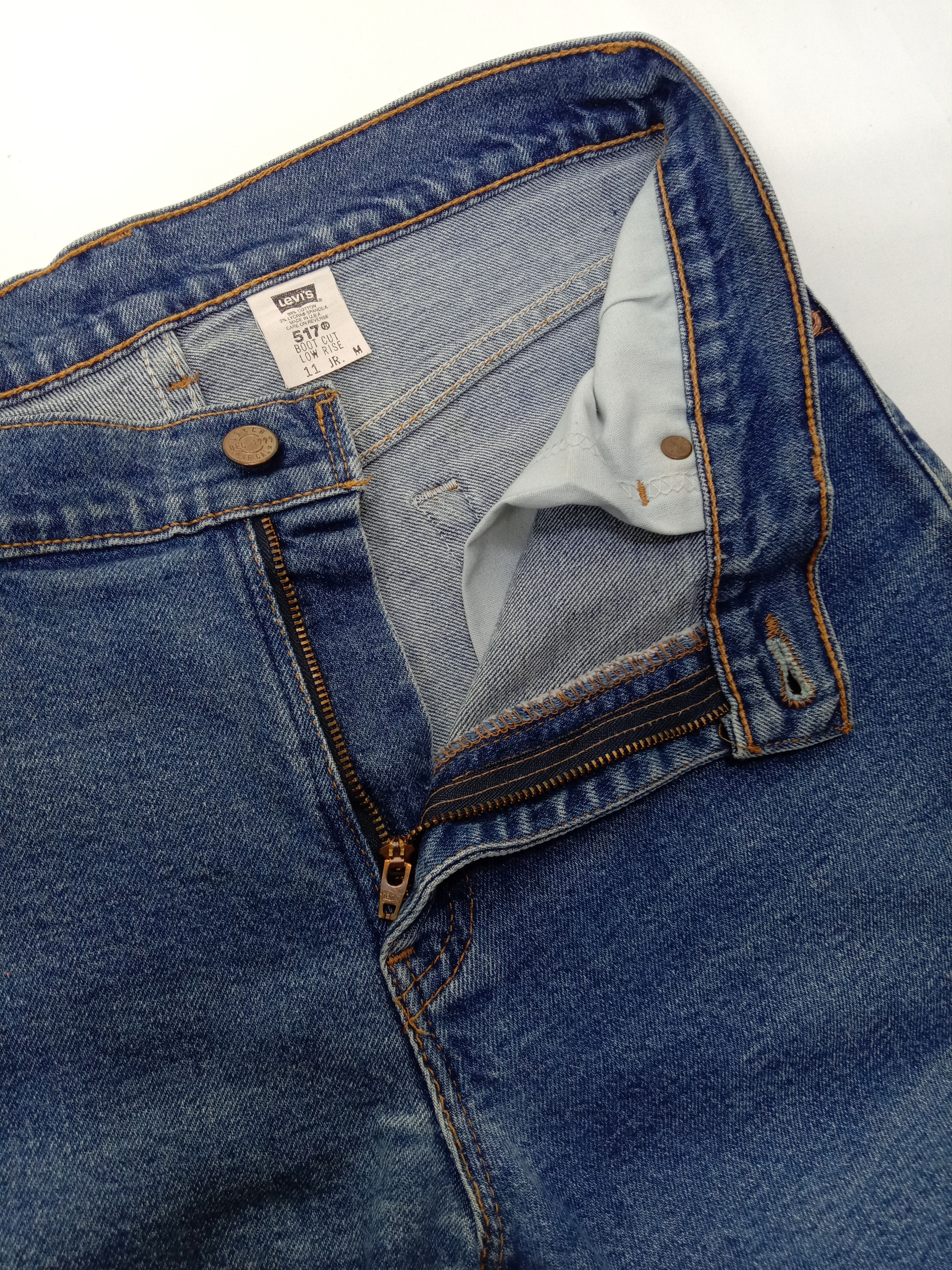 Levi's Vintage 90s Levi's 517 Flare Jeans Blue Wash Denim Size 32" / US 10 / IT 46 - 9 Thumbnail